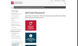 
							         APS User Password — Albuquerque Public Schools								  
							    