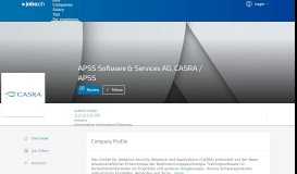 
							         APSS Software & Services AG, CASRA / APSS - Jobs.ch								  
							    