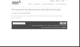 
							         AQA Examiner Extranet								  
							    