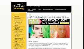 
							         AQA Psychology for GCSE, A Level and AS : Illuminate ...								  
							    