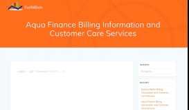 
							         Aqua Finance Billing Information and Customer Care Services - Pay ...								  
							    