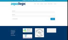 
							         aqua-login client portal - Aqualogic								  
							    