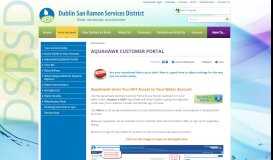 
							         AquaHawk Customer Portal | Dublin San Ramon Services District								  
							    