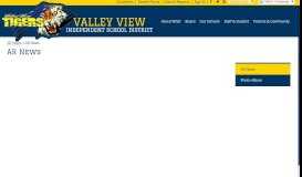 
							         AR News – AR News – Valley View Independent School District								  
							    