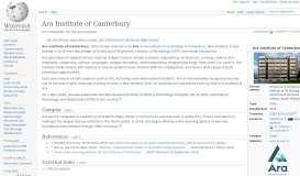 
							         Ara Institute of Canterbury - Wikipedia								  
							    