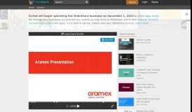 
							         Aramex Presentation - SlideShare								  
							    