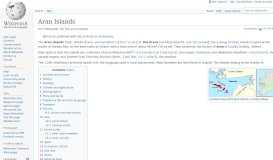 
							         Aran Islands - Wikipedia								  
							    