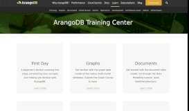 
							         ArangoDB Training Center: Courses, tutorials, videos and more								  
							    