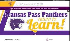 
							         Aransas Pass Independent School District: Home								  
							    