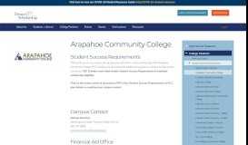 
							         Arapahoe Community College – Denver Scholarship Foundation								  
							    