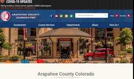 
							         Arapahoe County, CO - Official Website | Official Website								  
							    