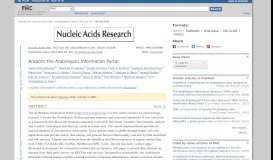 
							         Araport: the Arabidopsis information portal. - NCBI								  
							    
