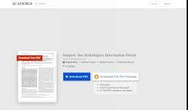 
							         Araport: the Arabidopsis Information Portal | Stephen Mock and S ...								  
							    
