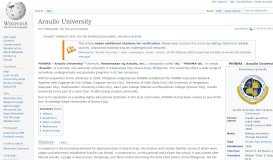 
							         Araullo University - Wikipedia								  
							    