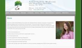 
							         Arbor Family Medicine » Family Medical Practice in Austin, TX								  
							    