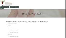 
							         Arbor Medical Partners: Insurance Plans - Scottsdale Childrens Group								  
							    