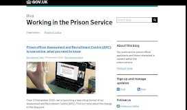 
							         ARC - Working in the Prison Service								  
							    