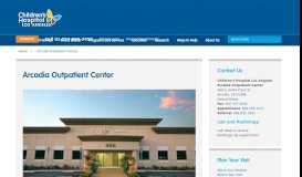 
							         Arcadia Outpatient Center | CHLA								  
							    