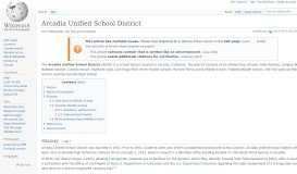 
							         Arcadia Unified School District - Wikipedia								  
							    