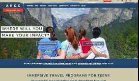 
							         ARCC Programs | Summer Service & Adventure Travel Programs for ...								  
							    