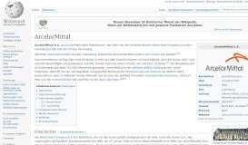 
							         ArcelorMittal – Wikipedia								  
							    