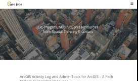 
							         ArcGIS Activity Log and Admin Tools for ArcGIS - A Path to Item ...								  
							    