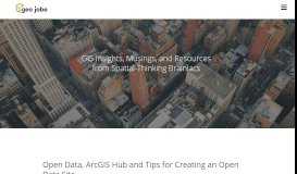 
							         ArcGIS Hub and Tips for Creating an Open Data Site - GEO Jobe								  
							    