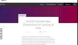 
							         ArcGIS Provides New Dimensions for Looking at Data - Esri								  
							    