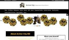 
							         Archer City ISD: Home								  
							    