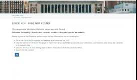
							         Archival Collections Portal | Columbia University Libraries								  
							    
