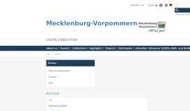 
							         Archive - Digitales Portal - Mecklenburg-Vorpommern								  
							    