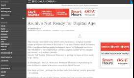 
							         Archive Not Ready for Digital Age - NewsOK								  
							    