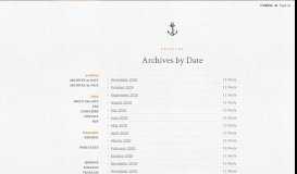 
							         Archives by Date | Anchor								  
							    