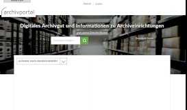 
							         Archivportal-D: Startseite								  
							    