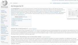 
							         Archivportal-D – Wikipedia								  
							    