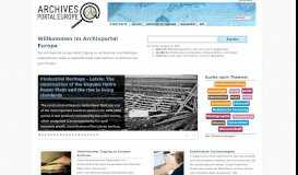 
							         Archivportal Europa - HOME - Archives Portal Europe								  
							    