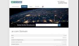 
							         .ar.com Top-Level-Domain (TLD) | Key-Systems GmbH								  
							    