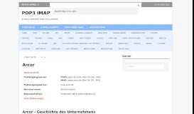 
							         Arcor - POP3 IMAP SMTP								  
							    