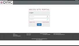 
							         ARCOS Site Portal								  
							    