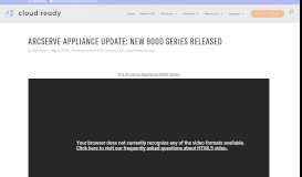
							         Arcserve Appliance Update: New 9000 Series released | Cloud Ready ...								  
							    
