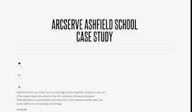 
							         Arcserve Ashfield School Case Study - Arcserve								  
							    