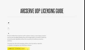 
							         Arcserve UDP Licensing Guide - Arcserve								  
							    