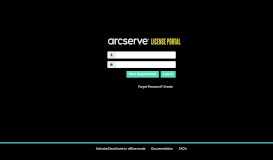 
							         Arcserve User Licensing Portal								  
							    