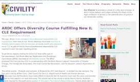 
							         ARDC Offers Diversity Course Fulfilling New IL CLE Requirement ...								  
							    