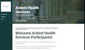 
							         Ardent Health Services - Wellness Portal | Powered By ...								  
							    