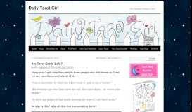 
							         Are Tarot Cards Safe? | Daily Tarot Girl								  
							    