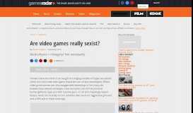 
							         Are video games really sexist?: Page 2 | GamesRadar+								  
							    