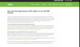 
							         Are you having issues with login to our MYOB Portal | Rubiix Business ...								  
							    