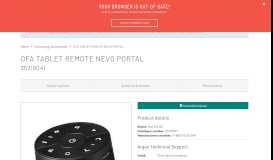 
							         Argos Product Support for OFA TABLET REMOTE NEVO PORTAL ...								  
							    