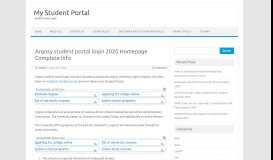 
							         Argosy student portal login Homepage and all user guide								  
							    
